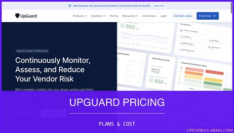 UpGuard Pricing Overview